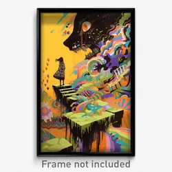 Art Poster - Elaborate Mount (Psychedelic Trippy Weird 11x17 Print)
