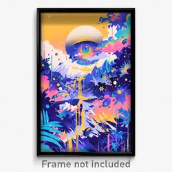 Movie Art Poster - Brown Channel (Psychedelic Trippy Retro Cartoon Film Print)
