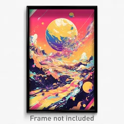 Movie Art Poster - Little Pastel De Nata (Psychedelic Retro Weird Film Print)