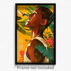 Brazilian Movie Poster - Boy Feeling Grinning, Bulky Tank Top (Brazil Art Print)