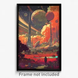 Movie Art Poster - Quaint Barony (Psychedelic Trippy Retro Cartoon Film Print)