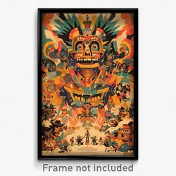 Mexican Movie Poster - Lost Board Game (Mexico Psychedelic Art Retro Film Print)