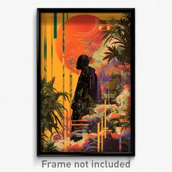 Spanish Movie Poster - Meager Parsonage (Spain Psychedelic Art Retro Film Print)