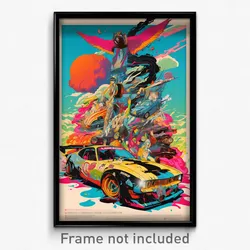 Mexican Movie Poster - Neglected Racecar (Mexico Retro Film Art Print)