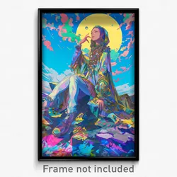 Art Poster - Sparkling Nation (Psychedelic Trippy Weird 11x17 Print)