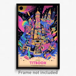 Russian Movie Poster - Tidy Butte (Russia Psychedelic Art Retro Film Print)