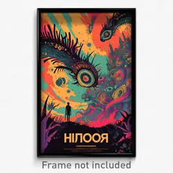 Russian Movie Poster - Humble Moon (Russia Psychedelic Art Retro Film Print)