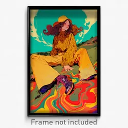 Art Poster - Candid Steps (Psychedelic Trippy Weird 11x17 Print)