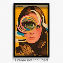 German Movie Poster - Girl Feeling Politeness, Unkempt Brown Scarf (Art Print)