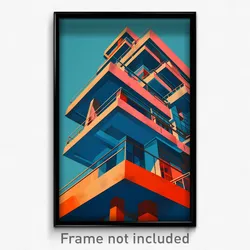 Greek Movie Poster - Tremendous Modern Architecture (Greece Film Art Print)