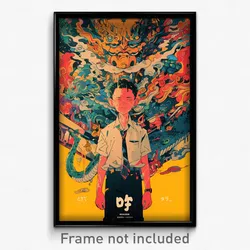 Thai Movie Poster - Boy Feeling Persevering, Artistic Pink Necktie (Art Print)