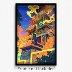 Art Poster - Spotless Furnace (Psychedelic Trippy Weird 11x17 Print)
