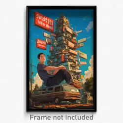 Thai Movie Poster - Man Feeling Loopy, Adorable Kneehighs (Thailand Art Print)