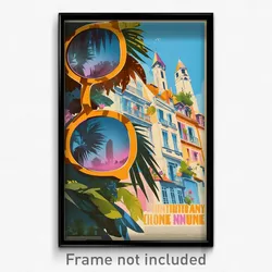 French Movie Poster - Thoughtful Counting House (France Retro Film Art Print)