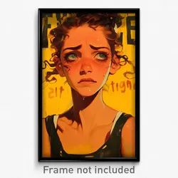 German Movie Poster - Girl Feeling Flakey, Quirky Tank Top (Germany Art Print)