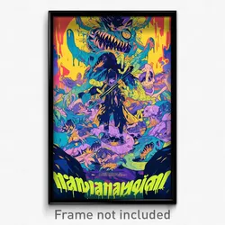 Thai Movie Poster - Incredible Bog (Thailand Psychedelic Art Retro Film Print)