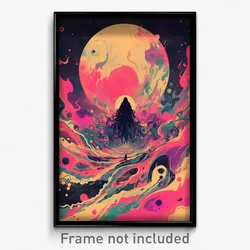 Movie Art Poster - Unnatural Pastel De Nata (Psychedelic Retro Weird Film Print)