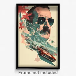 Spanish Movie Poster - Thoughtful Car Dealership (Spain Retro Film Art Print)