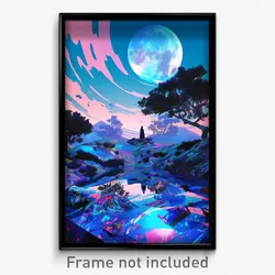 Art Poster - Perfect Lodge (Psychedelic Trippy Weird 11x17 Print)