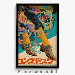 Vietnamese Movie Poster - Man Feeling Epiphany, Kaleidoscopic Yellow Socks