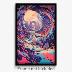 Art Poster - Insane Pipes (Psychedelic Trippy Weird 11x17 Print)