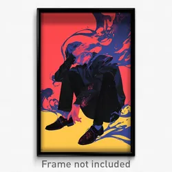 Icelandic Movie Poster - Boy Feeling Aggressive, Quaint Black Pants (Art Print)