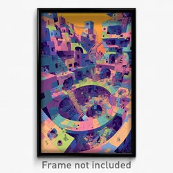 Art Poster - Villainous Commons (Psychedelic Trippy Weird 11x17 Cartoon Print)