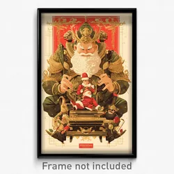 Indonesian Movie Poster - Man Feeling Insightful, Pricey Santa (Art Print)