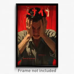 Thai Movie Poster - Man Feeling Negative, Animated Grey Scarf (Art Print)