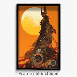Movie Art Poster - Orange Fourth Of July (Psychedelic Retro Weird Film Print)