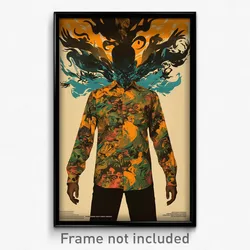 Indonesian Movie Poster - Man Feeling Hate, Colorful Dress Shirt (Art Print)
