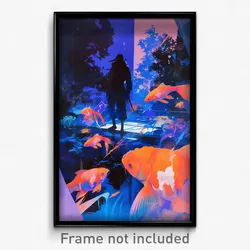 Icelandic Movie Poster - Extra Large Aquarium (Iceland Retro Film Art Print)