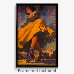 Mexican Movie Poster - Woman Feeling Aggressive, Gloomy Purple Footwear (Print)