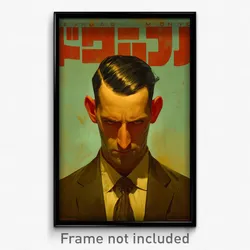 Hebrew Movie Poster - Man Feeling Self Critical, Nice Collared Jacket (Print)