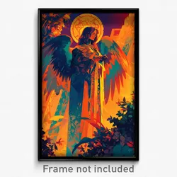 Spanish Movie Poster - Angelic Bivouac (Spain Psychedelic Art Retro Film Print)