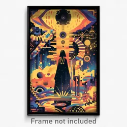 Hebrew Movie Poster - Unusual Warren (Israel Psychedelic Art Retro Film Print)