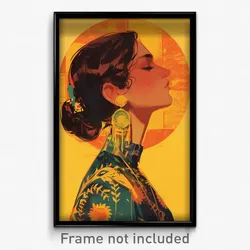 Brazilian Movie Poster - Girl Feeling Alarmed, Spherical Lace (Brazil Art Print)
