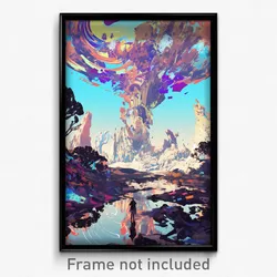 Art Poster - Infamous Harbour (Psychedelic Trippy Weird 11x17 Print)