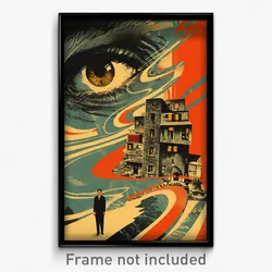 German Movie Poster - Distant Estate (Germany Psychedelic Art Retro Film Print)