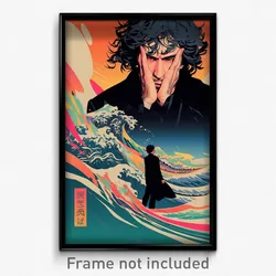 Greek Movie Poster - Man Feeling Stuck, Silver Pink Choker (Greece Art Print)
