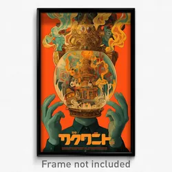 Thai Movie Poster - Haunting Furnace (Thailand Psychedelic Art Retro Film Print)