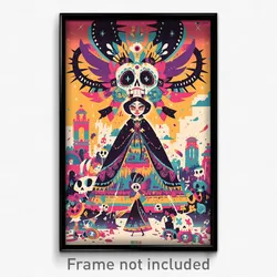 Mexican Movie Poster - Dark Catwalk (Mexico Psychedelic Art Retro Film Print)