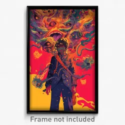 Bollywood Movie Poster - Man Feeling Lonely, Outgoing Kittysuit (Art Print)