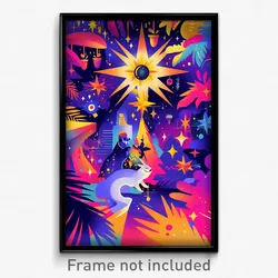 Art Poster - Colossal Christmas (Psychedelic Trippy Weird 11x17 Print)