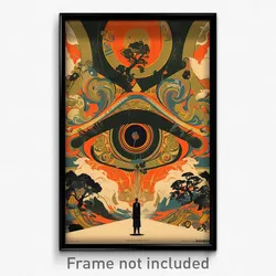 Greek Movie Poster - Ancient View (Greece Psychedelic Art Retro Film Print)
