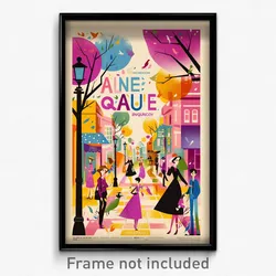 Icelandic Movie Poster - Quaint Avenue (Iceland Retro Film Art Print)
