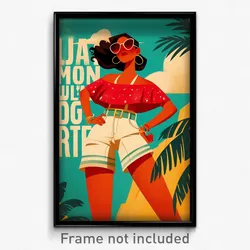 Mexican Movie Poster - Girl Feeling Arrogant, Bubbly Short Shorts (Art Print)