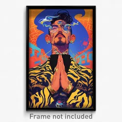 Bollywood Movie Poster - Boy Feeling Apathy, Memorable Feather Trimmed Sleeves