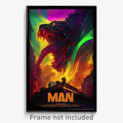 German Movie Poster - Novel Maw (Germany Psychedelic Art Retro Film Print)