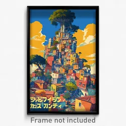 French Movie Poster - Nice Town (France Psychedelic Trippy Art Retro Film Print)